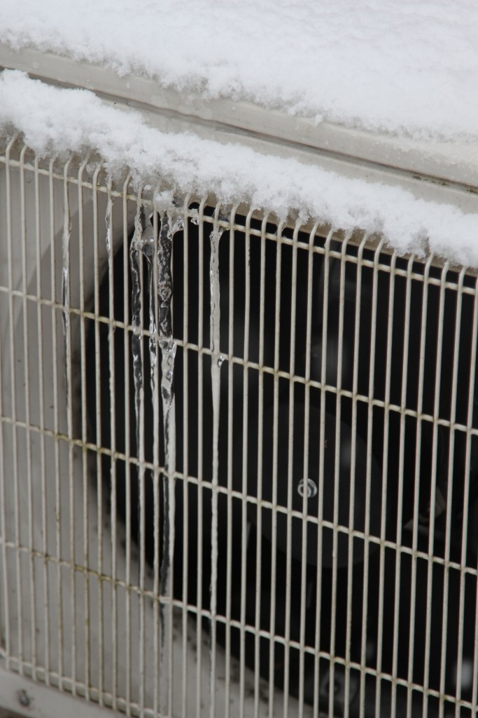 Heat Pump in the Snow