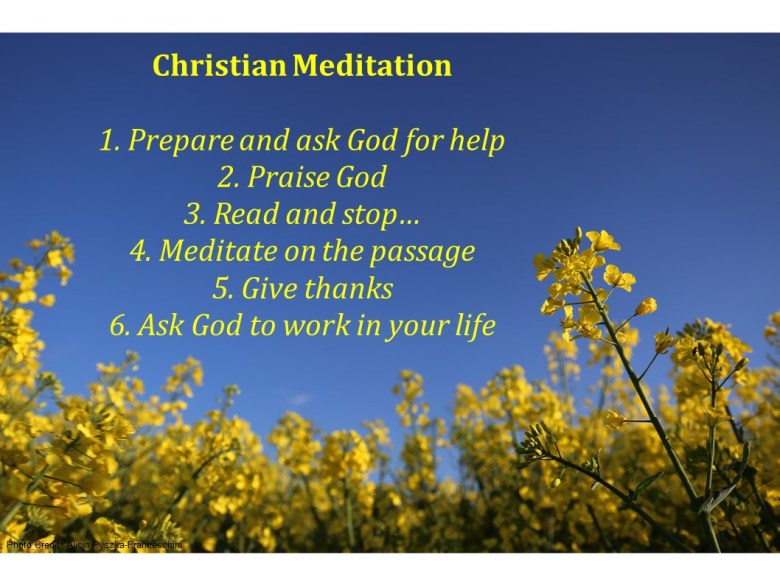 Christian Meditation in Six Steps