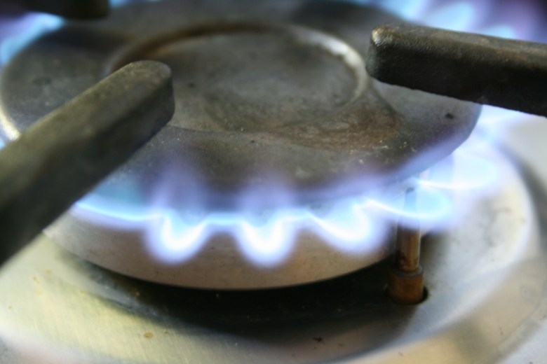 Gas burner in a gas hob