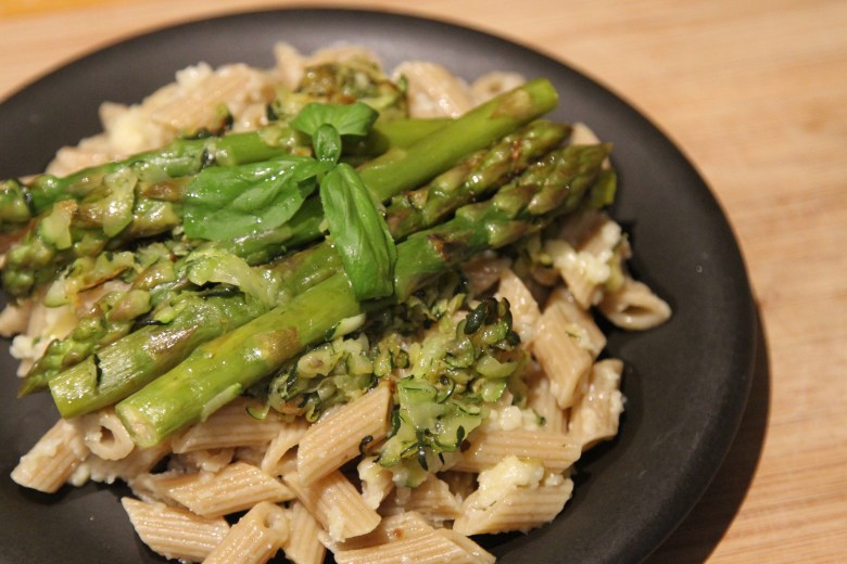 Pasta with Asparagus and Zucchini