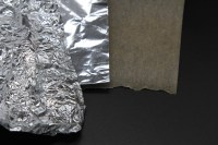 Aluminium foil and greaseproof paper