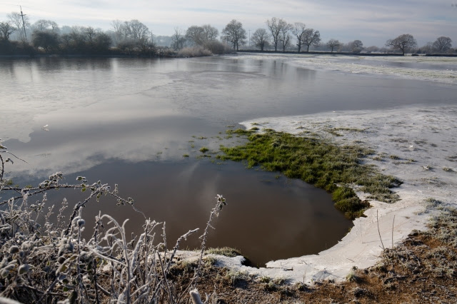 Flooded Valley Iced Up
