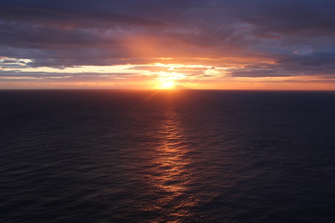 Sunrise waking up nature