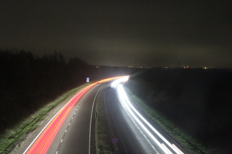 Road at night
