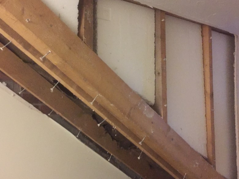 Poorly fitting insulation in dormer providing little benefit