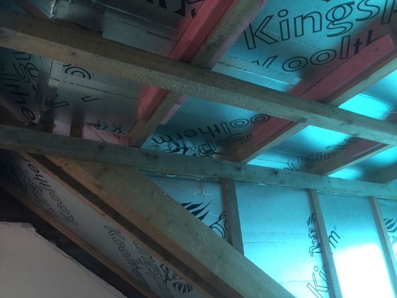 Dormer with foil-faced phenolic insulation